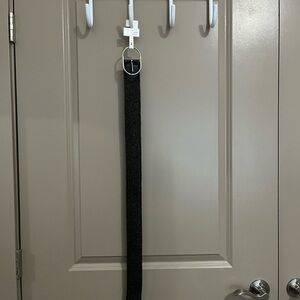 Black Belt with Silver Buckle